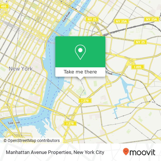 Manhattan Avenue Properties map