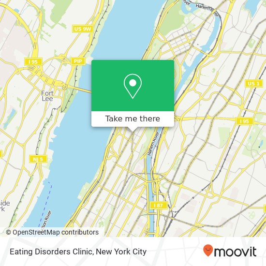 Eating Disorders Clinic map