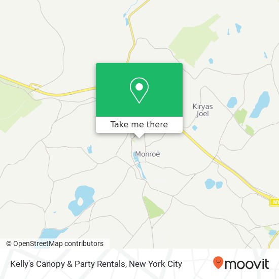 Mapa de Kelly's Canopy & Party Rentals