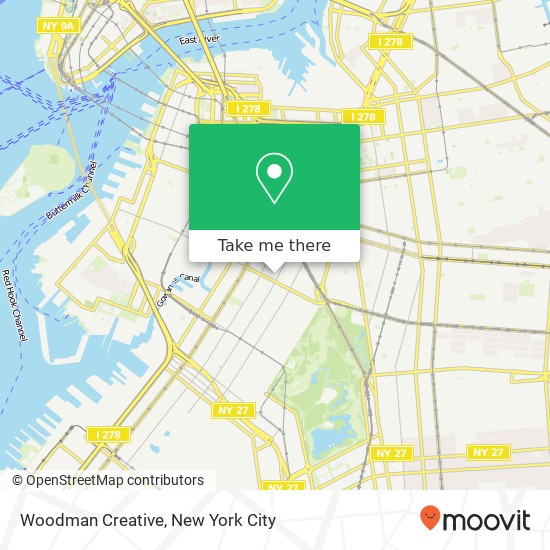 Woodman Creative map