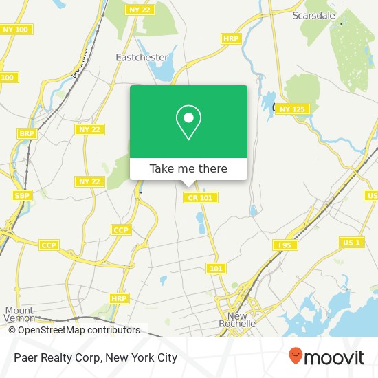 Paer Realty Corp map