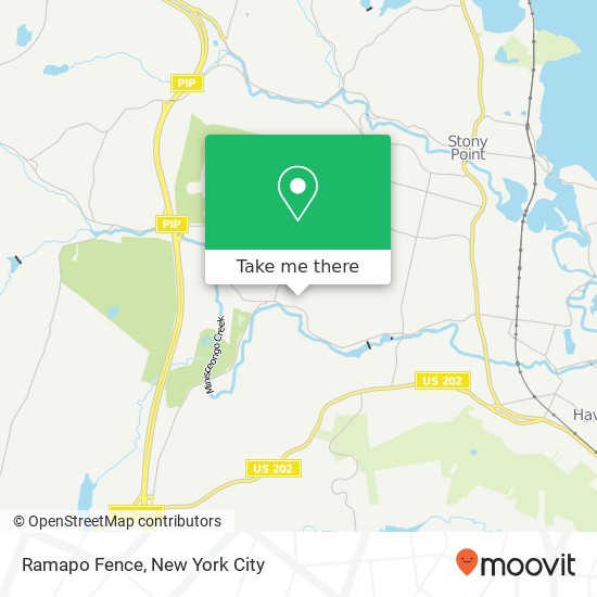 Ramapo Fence map