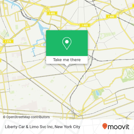 Mapa de Liberty Car & Limo Svc Inc