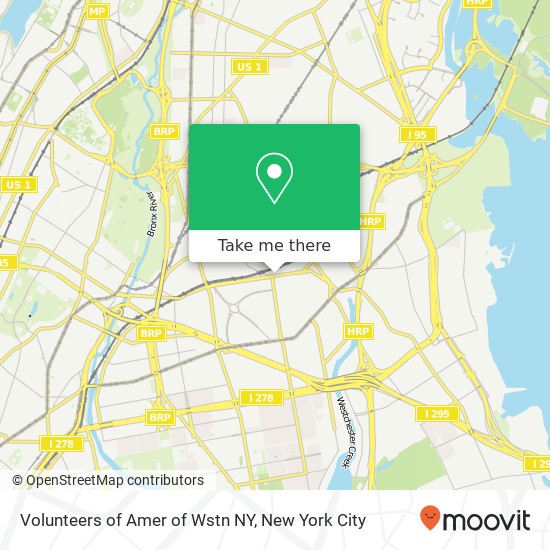 Volunteers of Amer of Wstn NY map