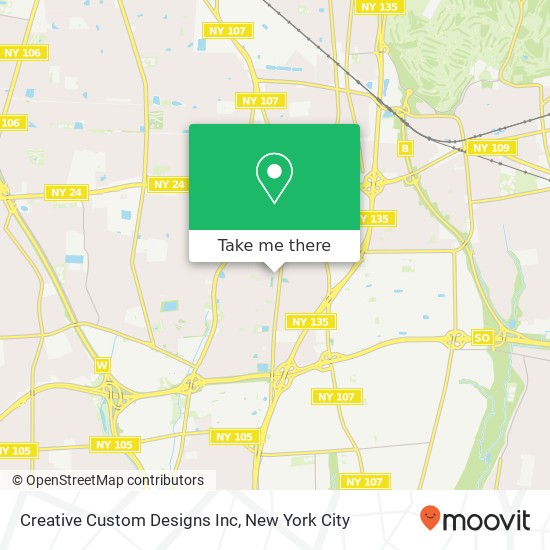 Mapa de Creative Custom Designs Inc