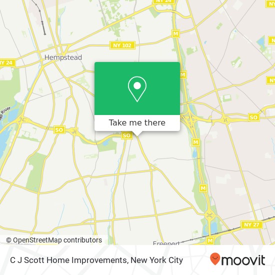 C J Scott Home Improvements map