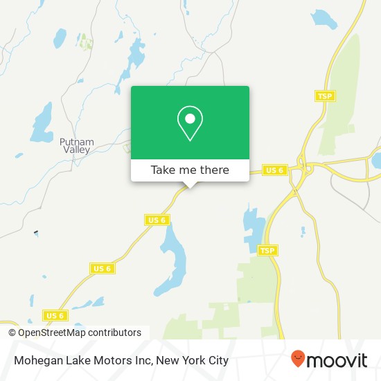 Mohegan Lake Motors Inc map