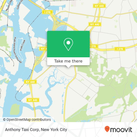 Anthony Taxi Corp map