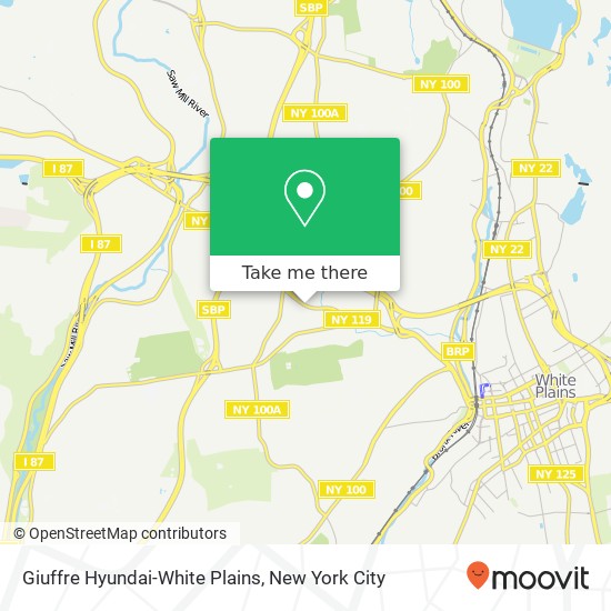 Giuffre Hyundai-White Plains map