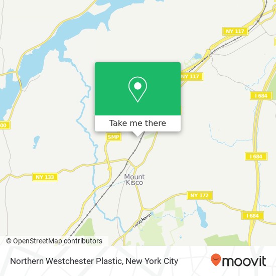Northern Westchester Plastic map