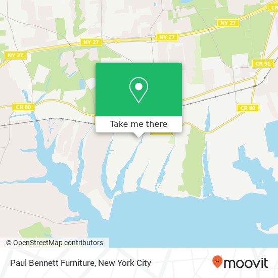 Paul Bennett Furniture map