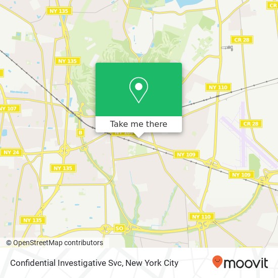 Confidential Investigative Svc map