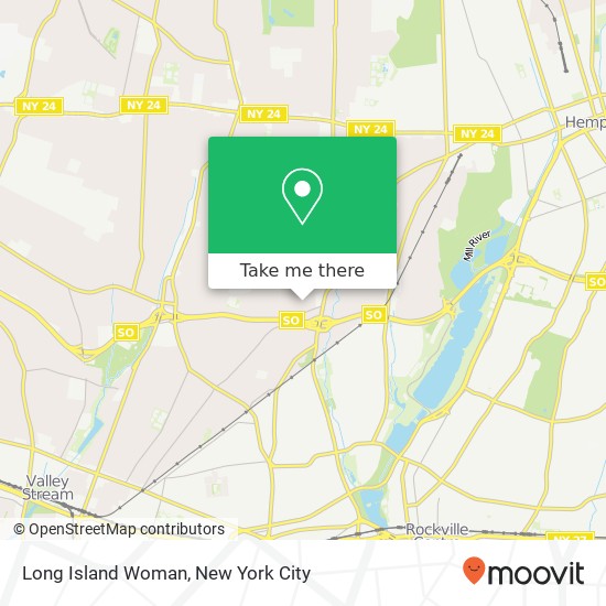 Long Island Woman map