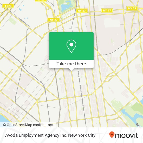 Mapa de Avoda Employment Agency Inc