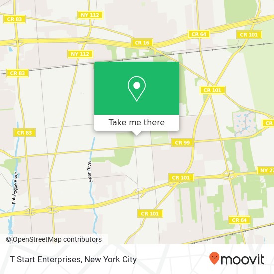 T Start Enterprises map