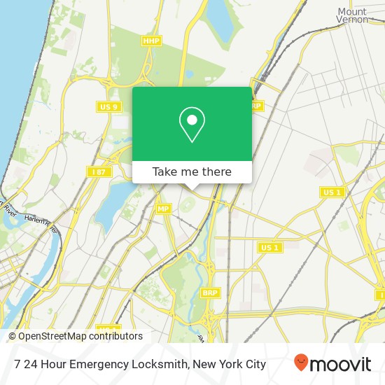 7 24 Hour Emergency Locksmith map