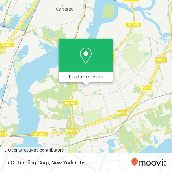 R C I Roofing Corp map