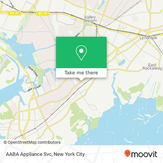 AABA Appliance Svc map