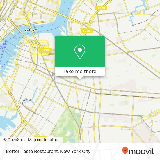 Mapa de Better Taste Restaurant