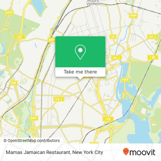Mapa de Mamas Jamaican Restaurant