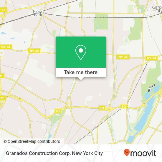 Granados Construction Corp map