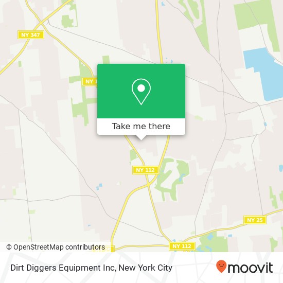 Dirt Diggers Equipment Inc map