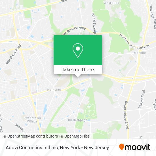 Adovi Cosmetics Intl Inc map