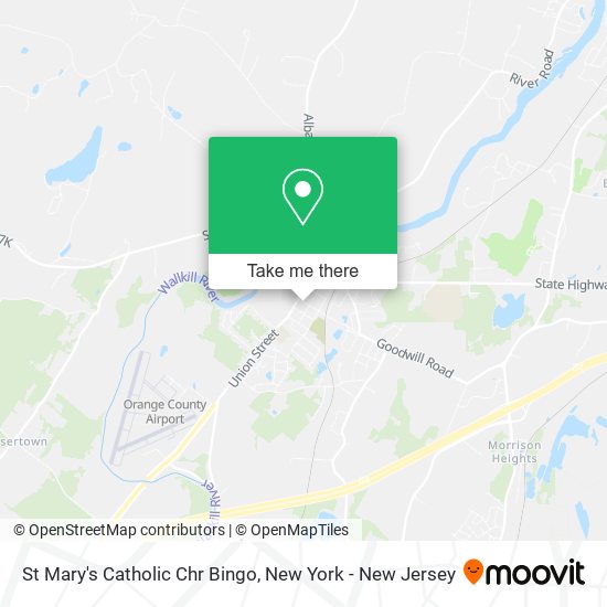 St Mary's Catholic Chr Bingo map