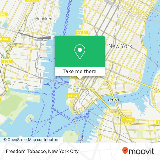 Freedom Tobacco map