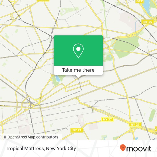 Tropical Mattress map