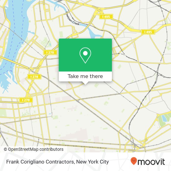 Frank Corigliano Contractors map