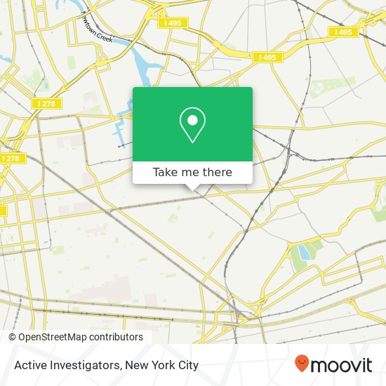 Active Investigators map