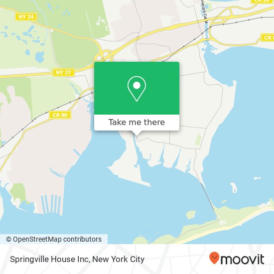 Mapa de Springville House Inc