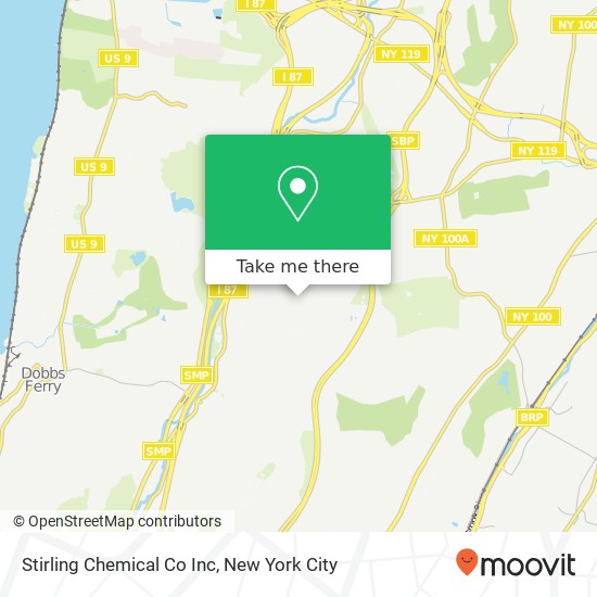 Stirling Chemical Co Inc map