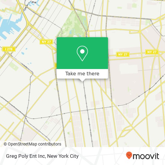 Mapa de Greg Poly Ent Inc