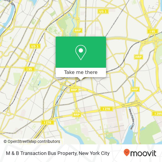 Mapa de M & B Transaction Bus Property