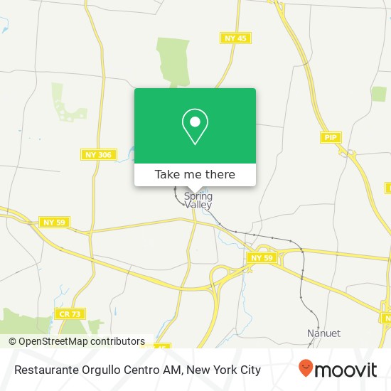 Mapa de Restaurante Orgullo Centro AM