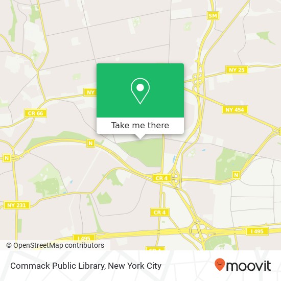 Mapa de Commack Public Library
