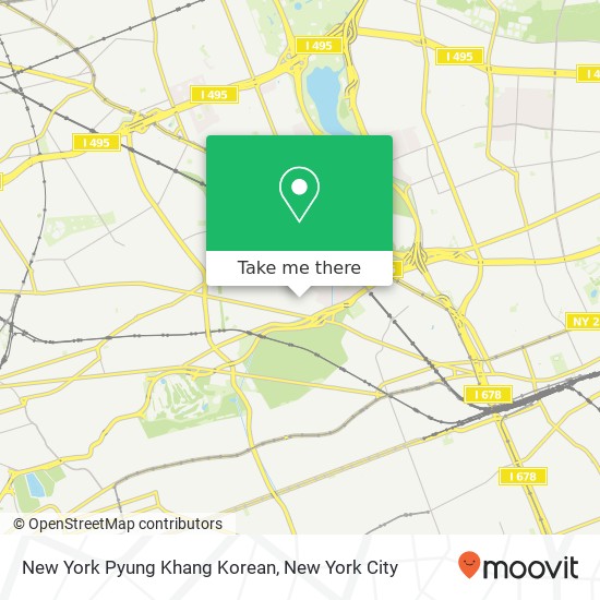 New York Pyung Khang Korean map