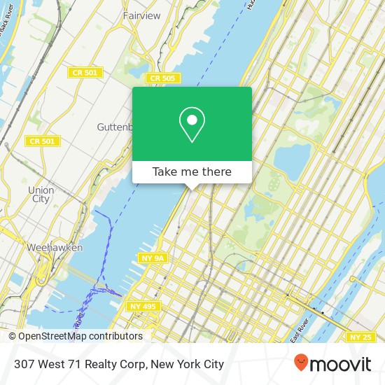 307 West 71 Realty Corp map