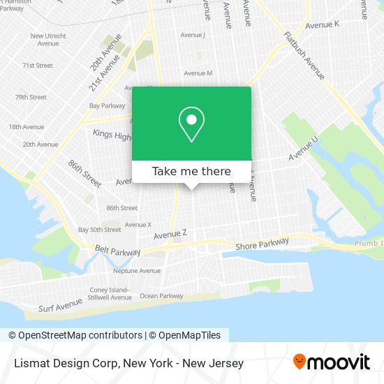 Mapa de Lismat Design Corp