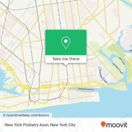 New York Podiatry Assn map