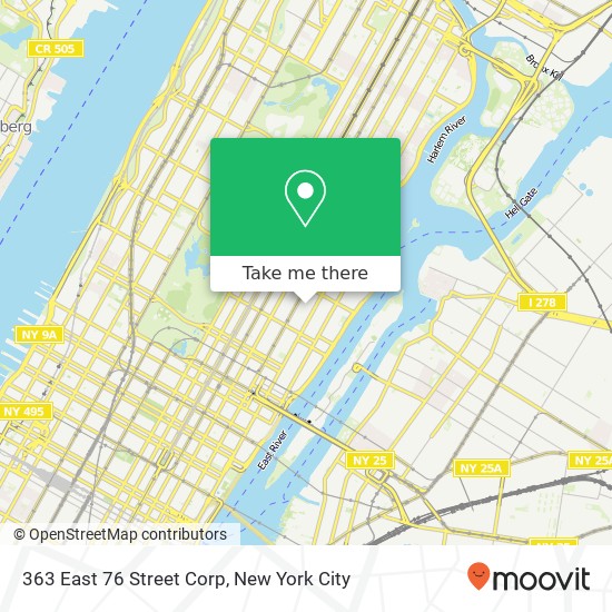 363 East 76 Street Corp map