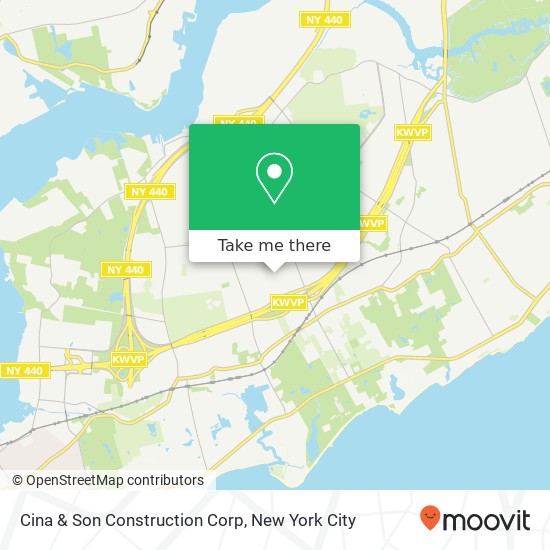 Cina & Son Construction Corp map