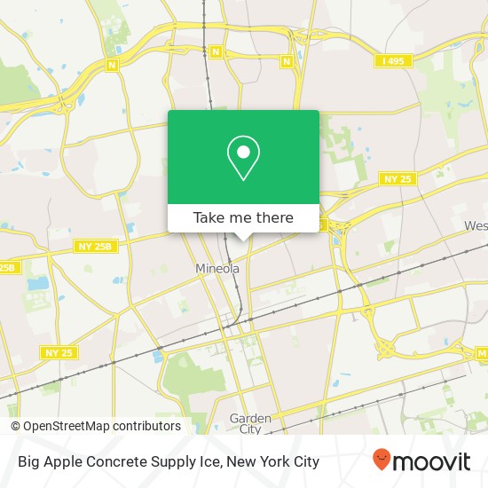 Mapa de Big Apple Concrete Supply Ice