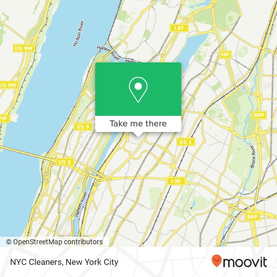 NYC Cleaners map