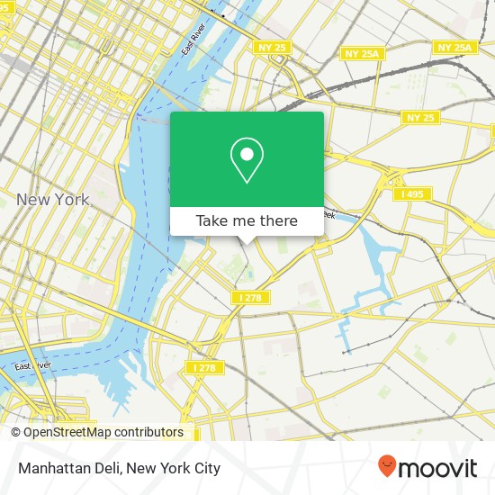 Manhattan Deli map