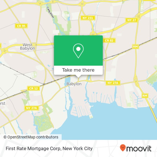 Mapa de First Rate Mortgage Corp