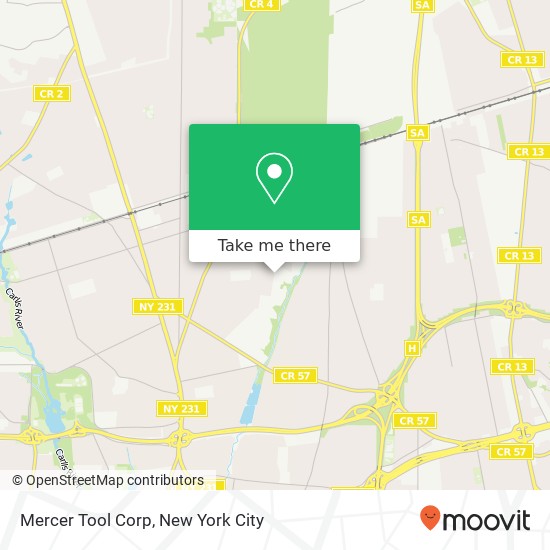 Mapa de Mercer Tool Corp