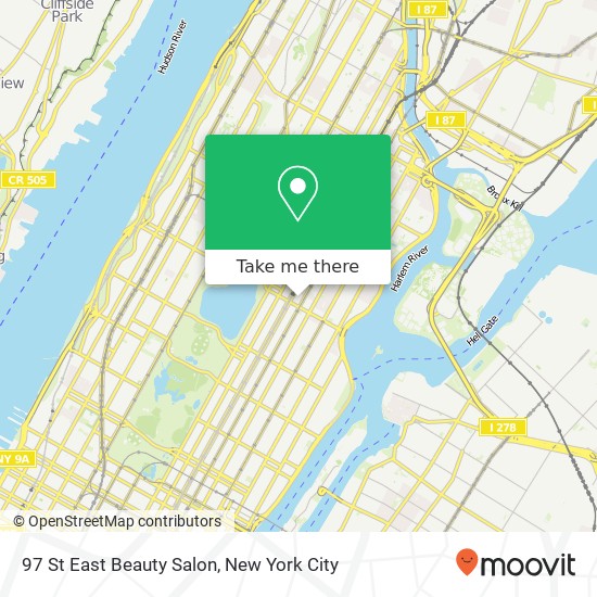 97 St East Beauty Salon map